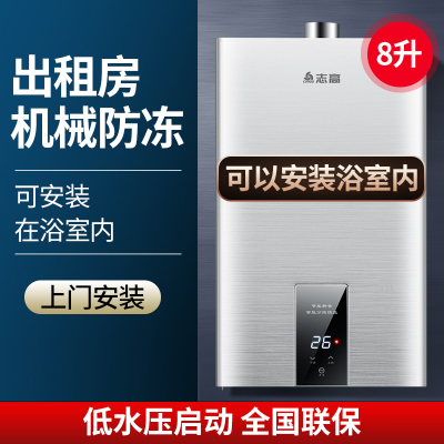 志高燃气热水器家用12升13L恒温天然气液化气煤气强排平衡式16升 八升上门安装可装浴室 天然气