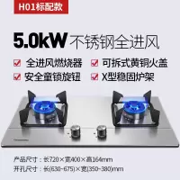 长虹燃气灶煤气灶双灶家用嵌入式台式煤气炉天然气灶液化气灶C05 不锈钢款 液化气