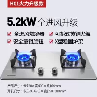 长虹燃气灶煤气灶双灶家用嵌入式台式煤气炉天然气灶液化气灶C05 不锈钢火力升级款 液化气