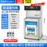 荣事达直饮水机商用学校工厂不锈钢饮水机电热开水器大型温水过滤 学校幼儿园专用双温款 升级触控双温 五级超滤 250L