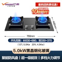 万和嵌入式燃气灶双灶家用煤气灶台式天然气液化气炉灶具猛火C5 天然气