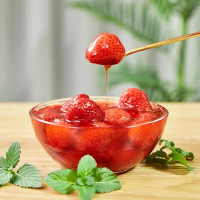 [3盒x400g]丹东特产冰冻草莓草莓罐头水果罐头