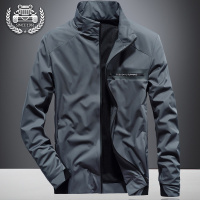 春季休闲夹克男士青年短款春秋韩版立领大码运动加厚工装外套潮流