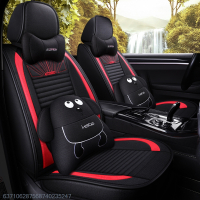 致驾卡通亚麻汽车座套新款陆风X5PLUS陆丰X2X7逍遥四季通用全包坐垫宝马X1X3系320LIX5系525L535i专