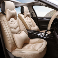 致驾陆风逍遥专用汽车座套中华V6东风风行T5全革坐垫全包围座椅套本田新crv雅阁缤智思域xrv锋范凌派飞度专用亚麻真皮座