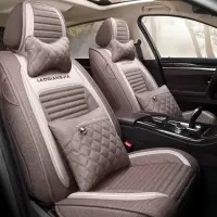 致驾北汽新能源EV160/EU5R500EX360亚麻汽车坐垫四季通用全包专用座套朗逸速腾凌渡途观帕萨特专用座垫