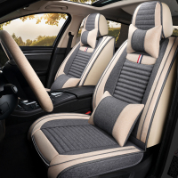 致驾皮卡海N2汽车坐垫四季通用亚麻布座垫透气车垫子座椅套全包座套朗逸速腾凌渡途观帕萨特专用座垫