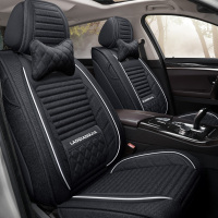 致驾夏亚麻布座套上海大众帕萨特B5 01/02/03/04年05老款四季汽车坐垫奥迪q2q3a4la6lq5l高尔夫7迈
