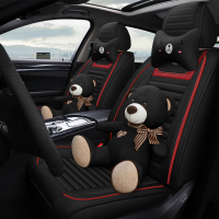 致驾四季通用汽车新卡通座椅套全包亚麻座套标致200830084008坐垫座位奥迪q2q3a4la6lq5l高尔夫7迈腾探