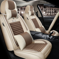 致驾川汽野马T70 T80 F12 F16 F99亚麻亚麻汽车坐垫四季椅套全包座套奥迪Q3 q5 a4L A6L