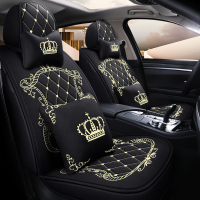 致驾全包围汽车座套亚麻卡通四季东风风神E30 A60 A30 E70专用坐垫套起亚K2K3KX3K5智跑狮跑专用