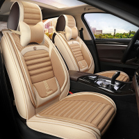 致驾四季亚麻坐垫17年2018款三菱帕杰罗欧蓝德翼神风迪思汽车座套全包宝马x1x3x5奥迪Q3Q5a4lA6L坐垫座套专