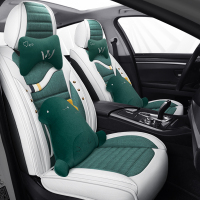 致驾汽车坐垫四季通用全包围卡通座套亚麻男女ins网红车内装饰品大众宝来朗逸速腾捷达迈腾坐垫座套专用