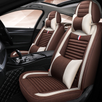 致驾四季亚麻坐垫2019新款大众速腾途观宝来朗逸专用汽车座套四季全包大众宝来朗逸速腾捷达迈腾专用坐座垫套
