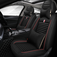 致驾2017新款BYD比亚迪E5 E6 宋 元四季通用汽车坐垫全包亚麻座垫座套大众宝来朗逸速腾捷达迈腾专用坐座垫套