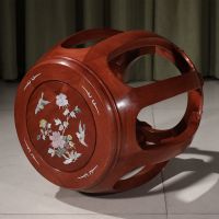 符象木质圆凳鼓凳中式小矮凳子白宫木古筝凳花梨木鼓墩绣墩坐凳换鞋凳