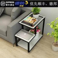 网红床边柜小型边几小窄客厅的茶几符象北欧风格桌子两用多功能玻璃边