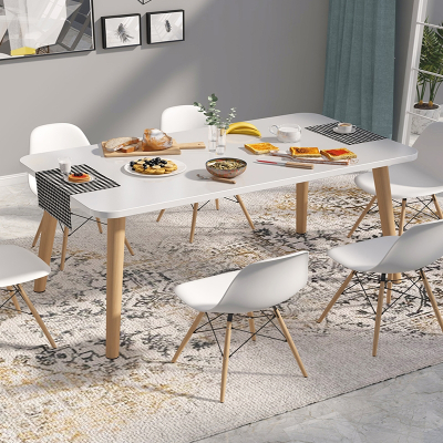 北欧餐桌椅家用简约现代小户型符象长方形桌子木质圆桌简易租房吃饭桌
