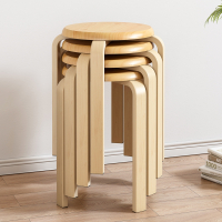 木质凳子家用矮凳小板凳客厅椅子符象木头小圆凳换鞋凳网红茶几餐凳