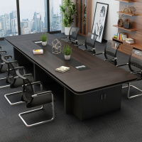 大型会议桌长桌简约现代长条桌洽谈桌符象培训桌会议室桌椅组合办公桌