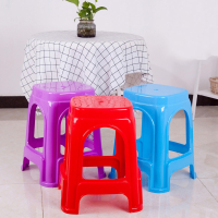 家用加厚塑料凳子客厅成人塑料椅子符象圆凳餐桌高凳高板凳胶方凳