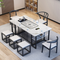 阳台岩板茶桌椅组合茶几现代简约家用符象喝泡功夫小茶台茶具套装一体