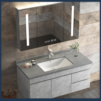 符象岩板木质浴室柜组合洗脸盆柜洗漱台套装洗手盆卫生间轻奢智能镜柜