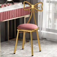 符象轻奢化妆椅子卧室女生家用网红靠背凳子梳妆台美甲简约ins蝴蝶椅