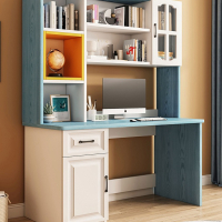符象家居书桌书架一体桌书柜组合家用电脑桌台式卧室儿童学习桌子