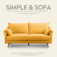 符象公寓轻奢布艺沙发小户型卧室北欧现代简约出租房服装店客厅双三人