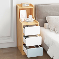 符象床头柜简约现代卧室小型窄柜床边柜出租房用小柜子简易床头置物架家用