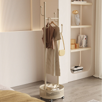符象衣架落地卧室可移动小型挂衣架床边家用房间衣服挂架衣帽架
