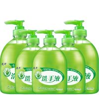 芦荟洗手液500g成人儿童通用抑抗干裂保湿温和家用正品清香型批发 5瓶装500g*5