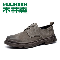 木林森男鞋2020秋冬新款英伦户外休闲鞋复古低帮马丁靴时尚平底鞋
