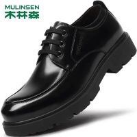 木林森秋冬2020新款男鞋保暖正装皮鞋男英伦男士商务休闲内增高鞋