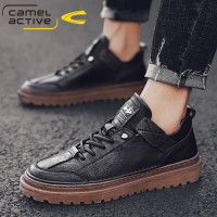 德国骆驼动感2020年秋冬新款男鞋子休闲板鞋男士加绒韩版潮流潮鞋