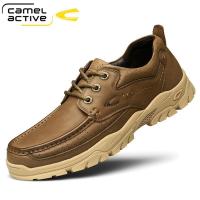 德国骆驼动感2020秋季男鞋子户外休闲皮鞋男士头层牛皮大头工装鞋