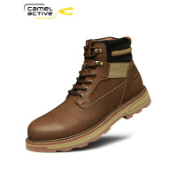 骆驼动感冬季男士真皮马丁靴保暖男鞋加绒棉鞋男靴子英伦风雪地靴