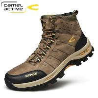 骆驼动感真皮高帮男鞋子冬季运动登山鞋男士徒步旅游鞋户外休闲鞋