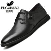 富贵鸟男鞋2020秋季商务真皮休闲皮鞋男韩版百搭英伦软底工作皮鞋