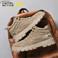 德国骆驼动感2020年秋季男鞋高帮休闲工装靴子男士户外马丁靴潮靴