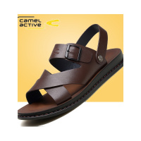 德国骆驼动感男鞋夏季新款男士真皮凉鞋透气沙滩鞋两用凉拖鞋男潮