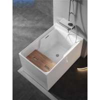 小户型浴缸亚克力符象家用坐式日式迷你浴盆0.91m-1.3米深泡