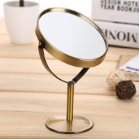 符象复古镜子古铜镜青铜镜梳妆镜台式镜双旋转美容镜椭圆圆形小镜子