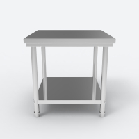 不锈钢桌子长正方形工作台厨房用案板操作台打荷 商用奶茶定做