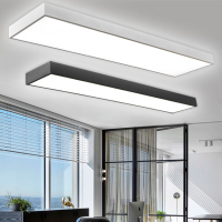 符象简约 吸顶灯长条形可拼接造型灯黑色白色办公室工作室写字楼会议室健身房舞蹈室商场超市