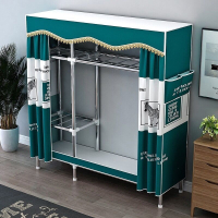 符象简易衣柜家用卧室布艺组装布衣柜出租房用钢架加粗加厚收纳挂衣橱