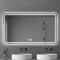 符象方形 发光触摸屏卫生间洗手间智能镜子壁挂防雾带灯化妆浴室镜