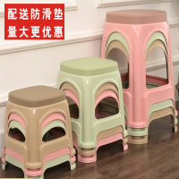 符象加厚塑料凳子家用成人客厅餐桌椅子高凳防滑熟胶板凳浴室茶几小凳