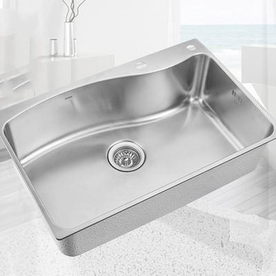 摩恩(MOEN)304不锈钢多尺寸可选大单槽厨房台下小洗菜盆水槽单品洗碗槽